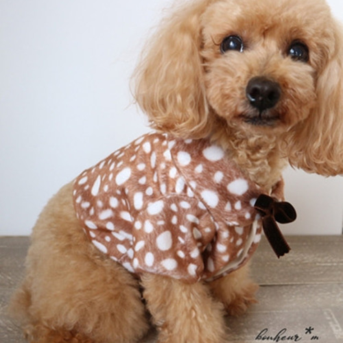 ファーボレロ（バンビ柄）犬服 ペット服・アクセサリー bonheur m 通販 