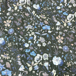 【人気】\\LIBERTYプリント//タイトスカート 選べるウエストゴムサイズ(Floral Eve) 2枚目の画像