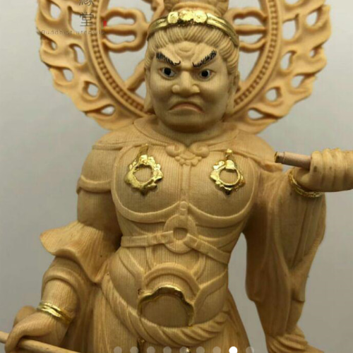 最高級 木彫仏像 四天王立像 彫刻 本金 切金 天然木檜材 仏教 最高級 木彫仏像 四天王立像 彫刻 本金 切金 天然木檜材 仏教
