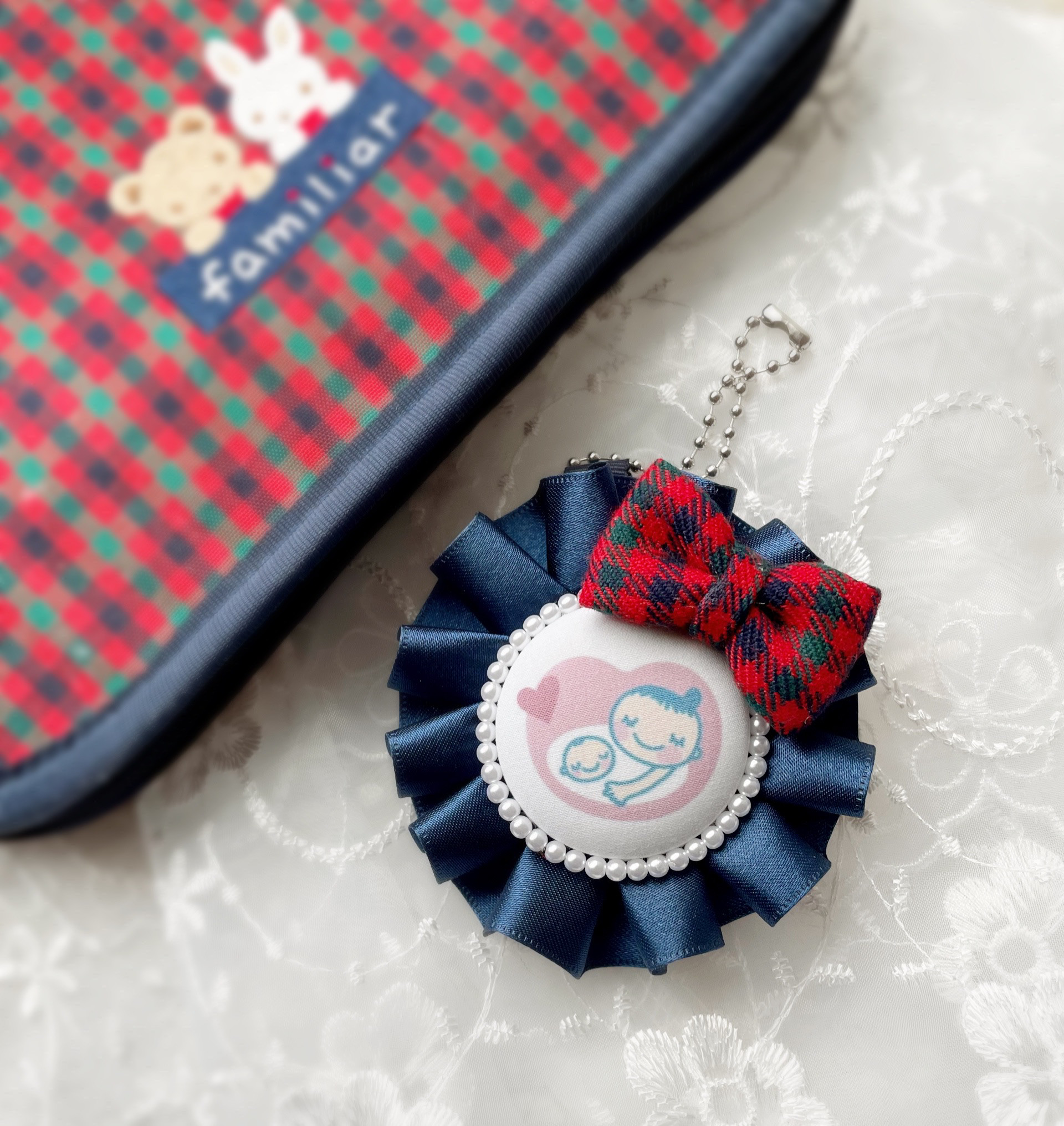 familiar ファミリア　母子手帳ケース ピンク 刺繍 ファミちゃん familiar - ファミリア 母子手帳ケース♥ピンクの通販 by Katy's shop