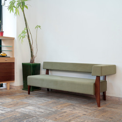 2.5s Border sofa-L（左）（ BR × OLIVE SA-196 ） 10枚目の画像