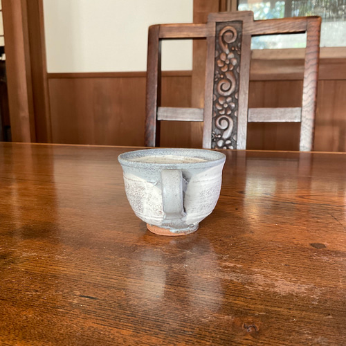 唐津焼 三島唐津デミタスカップ＆ソーサー(60cc) マグカップ 藤ノ木