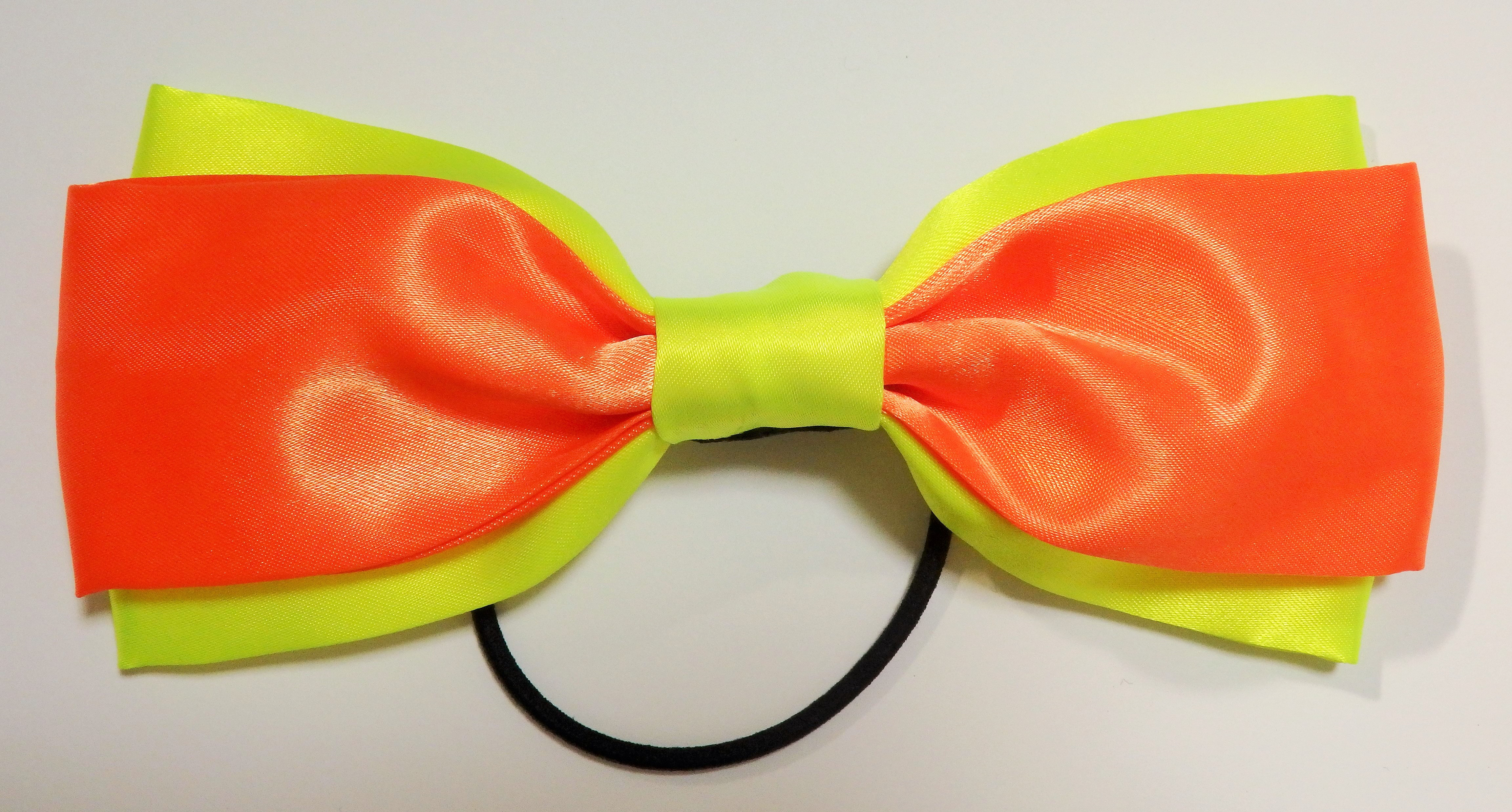 レジンヘアゴム　イエロー　オレンジ　ダブルスクエア　企画10 新作】♡透き通る水のような貝殻レジンヘアゴム【金属アレルギー