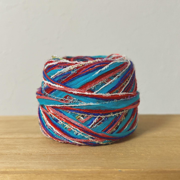 引き揃え毛糸玉*lollipop + オフホワイト2023 毛糸 Decora 通販