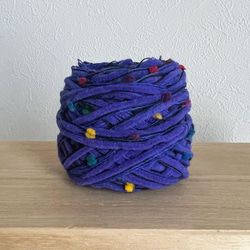 引き揃え毛糸玉*チャコールグレー×スパンコール☆限定1個 毛糸 Decora