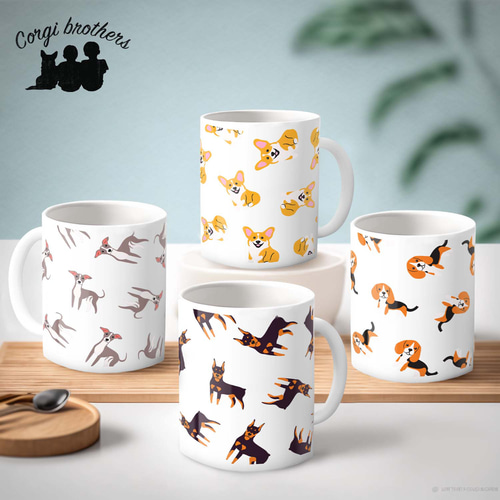 犬柄　マグカップ tk040g-top-br.jpg?fitin=720:720