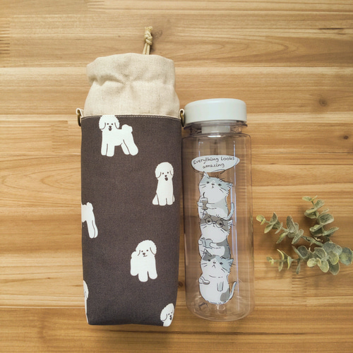 ◇保冷・保温ペットボトルカバー◇ビション・フリーゼ◇水筒カバー