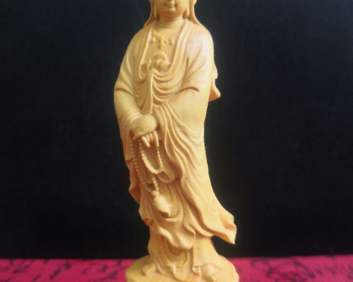 仏教美術 観音蓮華坐像 仏像 置物 月老像 観音菩薩像 神様 風水 置物 オブジェ 観音様 菩薩様 蓮華
