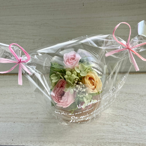 プリザーブドフラワー ガラスドーム アレンジメント 誕生日プレゼント