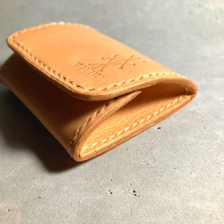 こっくりシルエットなコインケース【あなたのための手縫い】 wiviwボックスコインケース 2枚目の画像