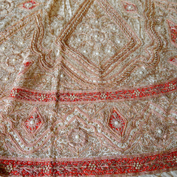 インド製ロイヤルファミリー 結婚式 パーティー 刺繍 スカート 6枚目の画像