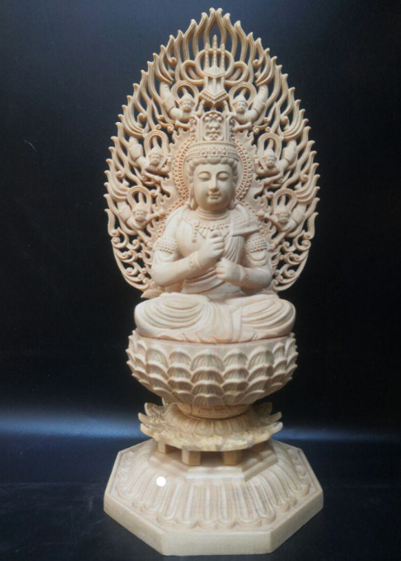 彫刻仏像 八大守護神【大日如来】干支羊·猿守護神 仏教木彫 供養仏 無病息災 彫刻仏像 八大守護神【大日如来】干支羊·猿守護神 仏教木彫 供養