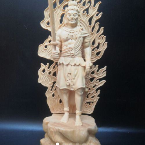 彫刻仏像 不動明王立像 不動尊 仏教木彫 供養仏 商売繁盛 C 彫刻 彫刻仏像 不動明王立像 不動尊 仏教木彫 供養仏 商売繁盛 C 彫刻