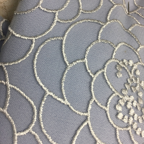 綿の半襟 うろこ雲みたいなお花 和装小物（帯・半襟） あんみつ姫