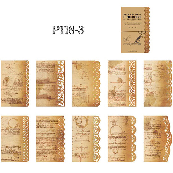 送料無料【P118-3 コラージュ素材】海外紙モノ デザインペーパー　手帳　ジャンクジャーナル　スクラップ 4枚目の画像