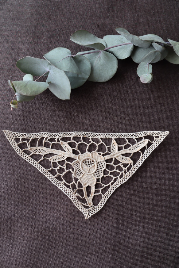 フランス 17×13㎝ アンティークモチーフレース B588 レース vmt