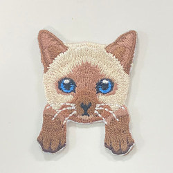 1枚　ネコ　仔猫　キャット　ペット　刺繍　アイロン　ワッペン　パッチ　幼稚園　保育園　通園バッグ 6枚目の画像