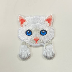 1枚　ネコ　仔猫　キャット　ペット　刺繍　アイロン　ワッペン　パッチ　幼稚園　保育園　通園バッグ 12枚目の画像