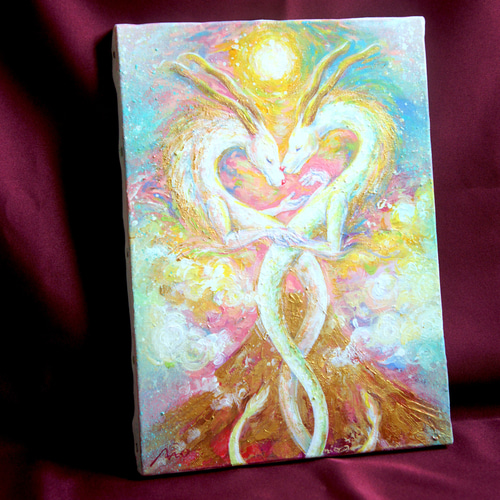 ◉一点物・再販不可】龍の絵「永遠無限の幸せ」リビング 玄関 絵画