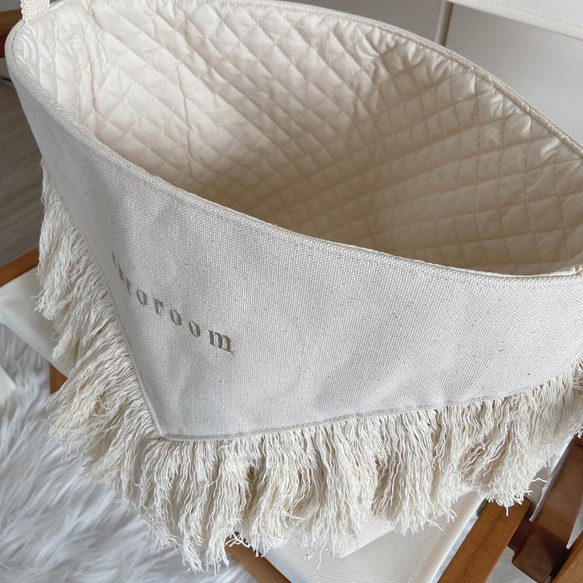 fringe cloth basket 2枚目の画像