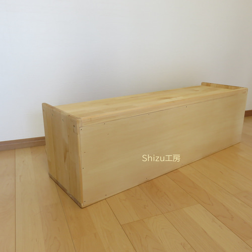教具棚1段（背板あり） モンテッソーリ 木製棚 食器・家具