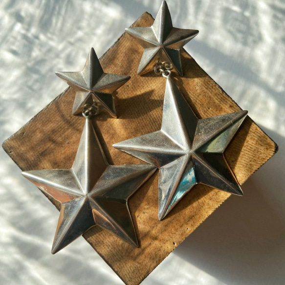 star dangle earrings 4枚目の画像