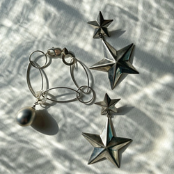 star dangle earrings 6枚目の画像