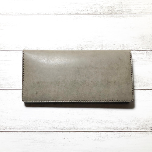 受注製作> カラーオーダー ロングウォレット 長財布 レザー ヌメ