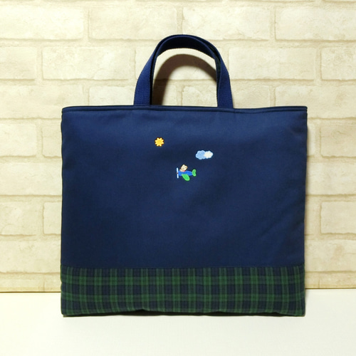 ファミリアワッペン付き《ひこうき》3点セット ナップサック