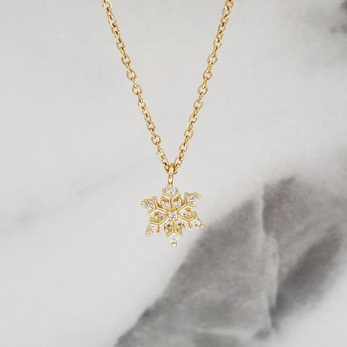 雪の結晶 ネックレス ネックレス・ペンダント うめきち 通販