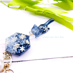 雪追っかけねこのバッグチャーム 5枚目の画像