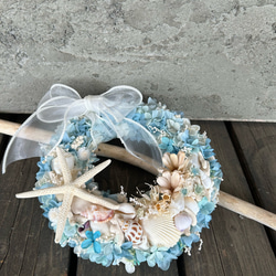 NEW新作★海色リースA☆マリンリース★ブルーリース 2枚目の画像