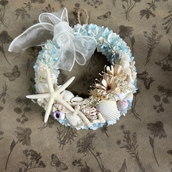 NEW新作★海色リースA☆マリンリース★ブルーリース 8枚目の画像