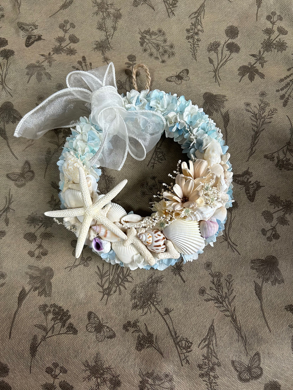 NEW新作★海色リースA☆マリンリース★ブルーリース 8枚目の画像