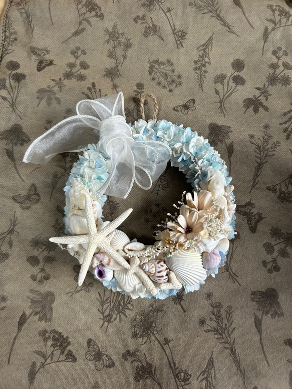 NEW新作★海色リースA☆マリンリース★ブルーリース 10枚目の画像