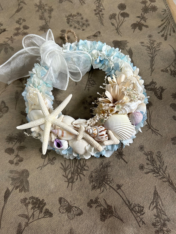 NEW新作★海色リースA☆マリンリース★ブルーリース 6枚目の画像