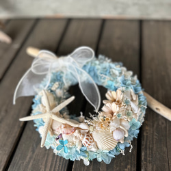 NEW新作★海色リースA☆マリンリース★ブルーリース 3枚目の画像