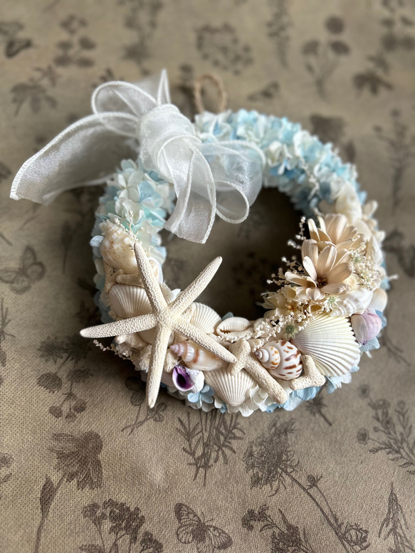 NEW新作★海色リースA☆マリンリース★ブルーリース 4枚目の画像