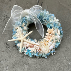 NEW新作★海色リースA☆マリンリース★ブルーリース 1枚目の画像