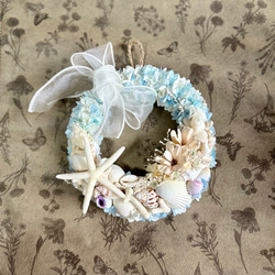 NEW新作★海色リースA☆マリンリース★ブルーリース 5枚目の画像