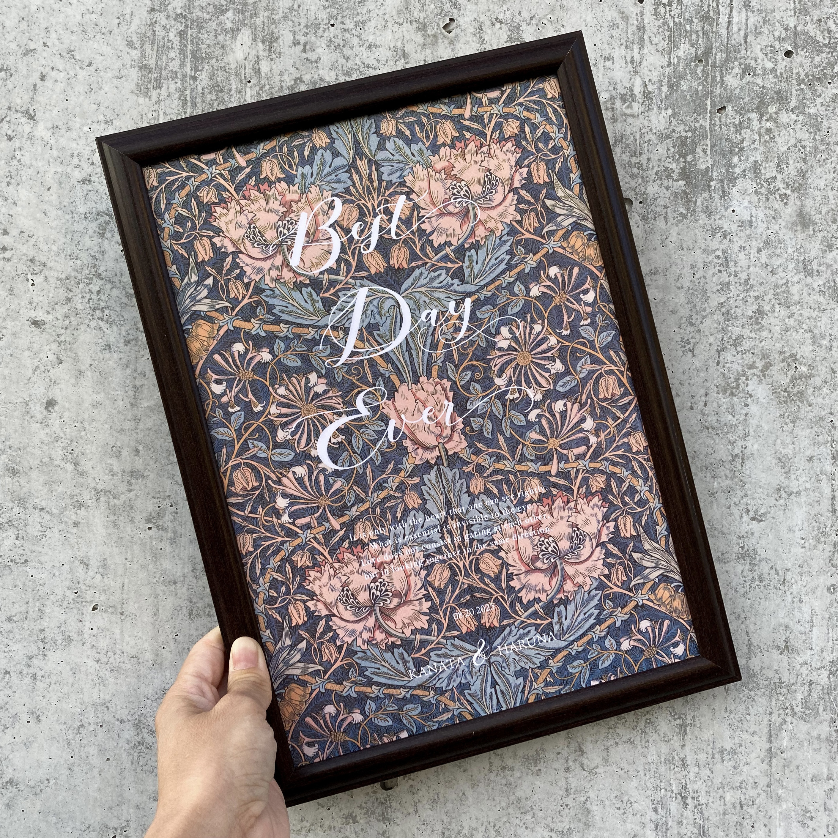 ウィリアムモリスのウェルカムボード：William Morris