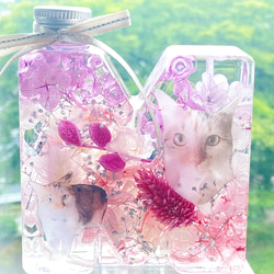 【再販】ウチの子ハーバリウム☆イニシャルボトル 4枚目の画像