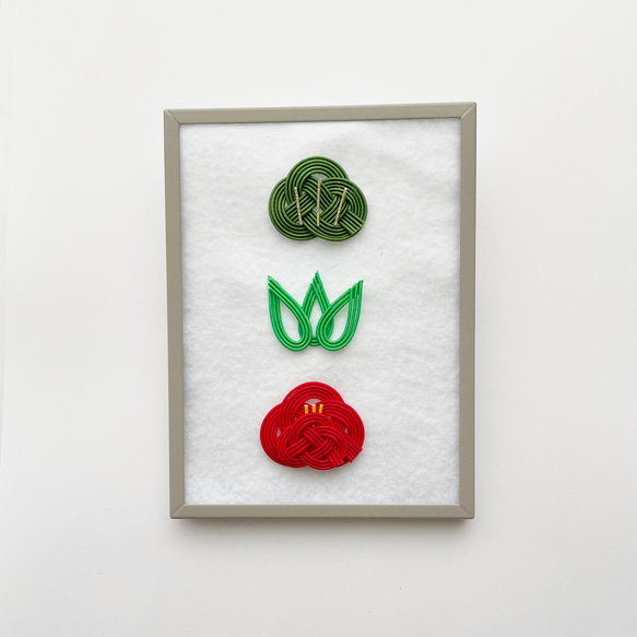 水引のアートフレーム（松竹梅） その他インテリア雑貨