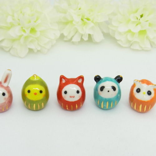 新作！まめだるま（ひよこ） 立体・オブジェ やまざきじんこ