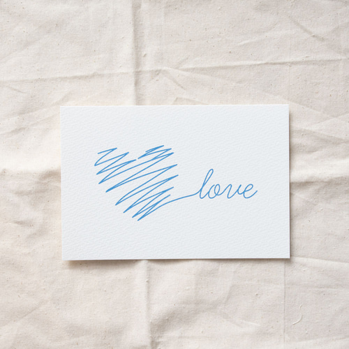 バレンタイン メッセージカード ポストカード ハート love インテリア