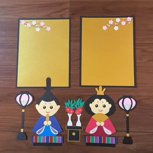 ひな祭り壁面飾り ひな祭り 壁面 ハンドメイド その他アート