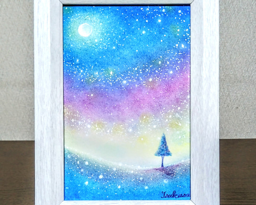 パステル画（原画）空。 私の街の空（原画） | 大久保信子の絵画ショップ（日本画