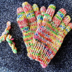 KIDS 5本指手袋（カラフル） 3－4歳用 雑貨・その他 miyuka 通販