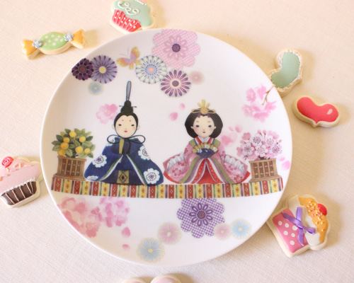お雛様絵皿です 5d56ab75c386a07a269e5f4bbfa6d5