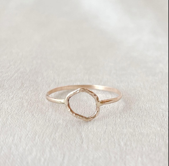 14kgf   Circle ring(gold)サークルリング (ゴールド) 1枚目の画像